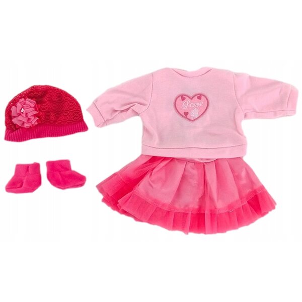 Vestitino per bambola 45 cm Baby - Completo elegante in tessuto Adar