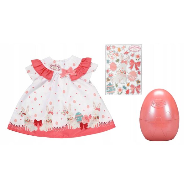 Baby Annabell Osterei mit Kleid für 43 cm große Puppe, Safe Play 3+
