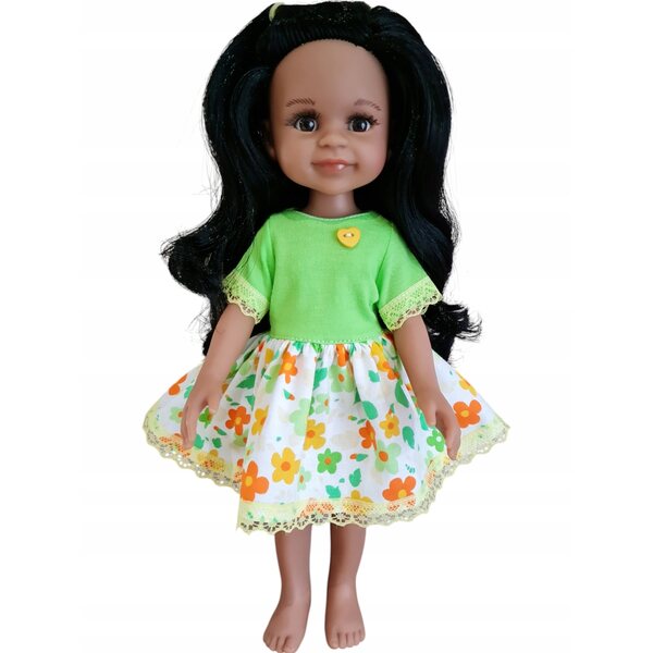 Kleid für die spanische Puppe Paola Reina 32 cm mit Spitze und Herz