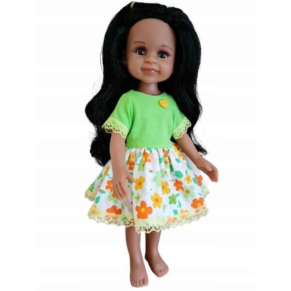 Kleid für die spanische Puppe Paola Reina 32 cm mit Spitze und Herz