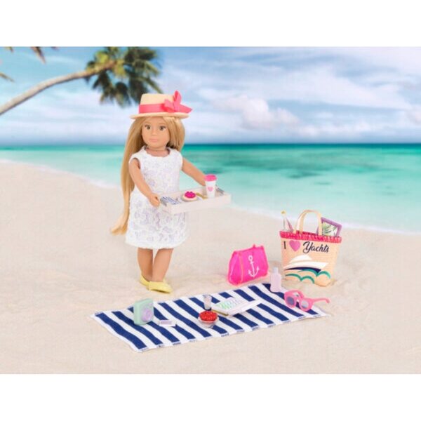 LORI Strandzubehörset für 15 cm große Minipuppen – kreatives und sicheres Spielen