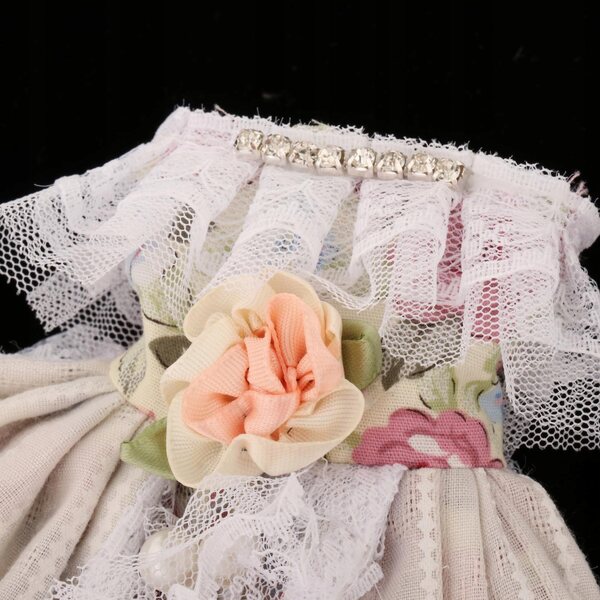 Kleid für 30 cm Puppe – handgefertigtes Kleid mit lässigen Modeaccessoires