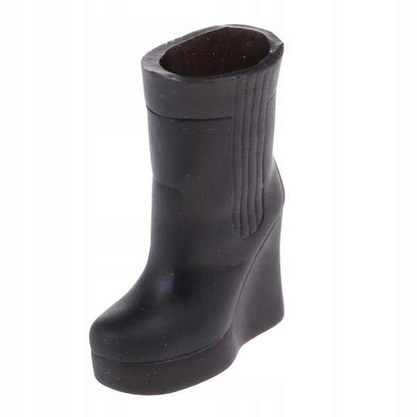 Scarpe tacco alto per bambole Blythe 1/6 stivaletti in plastica nera