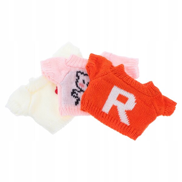 Set 3 Maglioni Morbidi per Orsetti di Peluche - Abbigliamento Decorativo Riutilizzabile