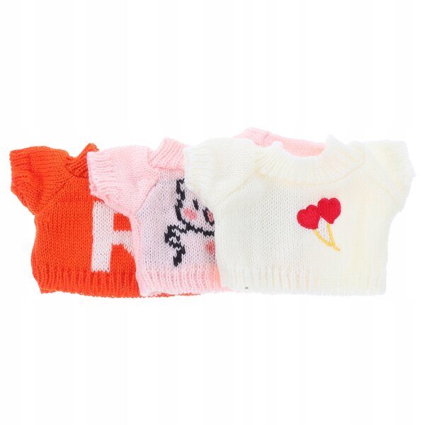 Set 3 Maglioni Morbidi per Orsetti di Peluche - Abbigliamento Decorativo Riutilizzabile