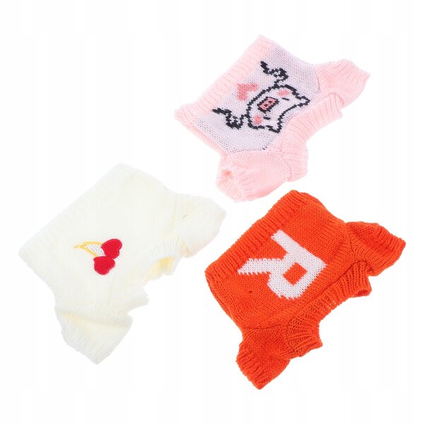 Set 3 Maglioni Morbidi per Orsetti di Peluche - Abbigliamento Decorativo Riutilizzabile