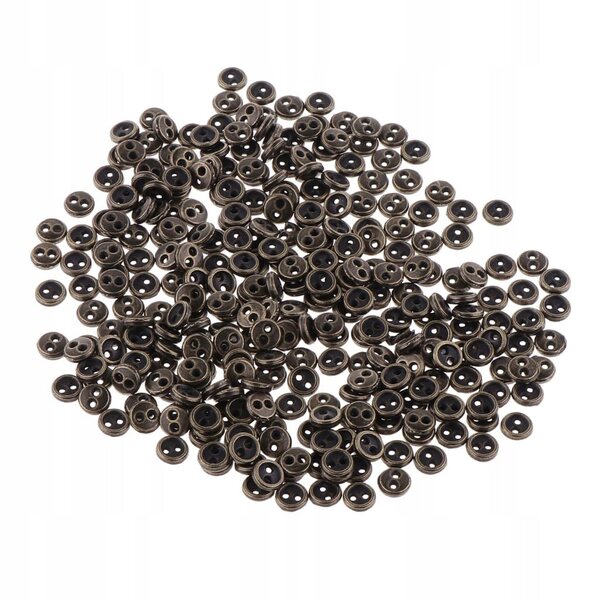 300 Mini-Metallknöpfe, 5 mm, für Puppenkleidung und Nähprojekte