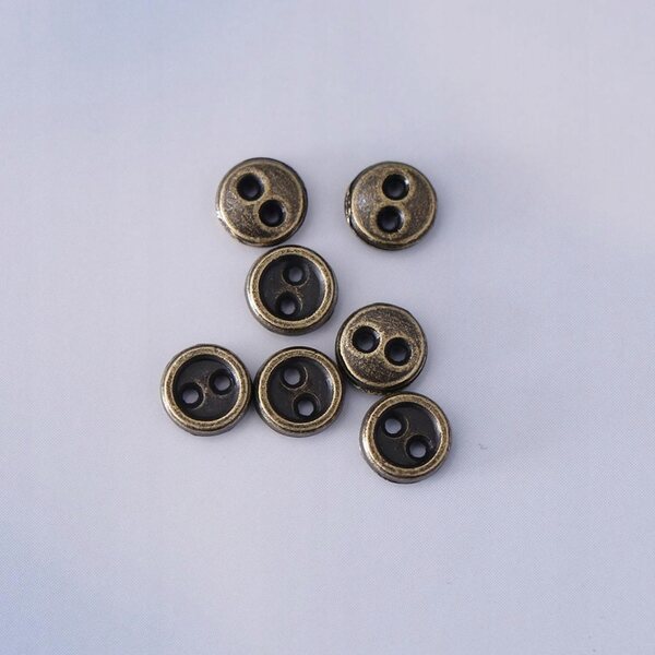 300 Mini-Metallknöpfe, 5 mm, für Puppenkleidung und Nähprojekte