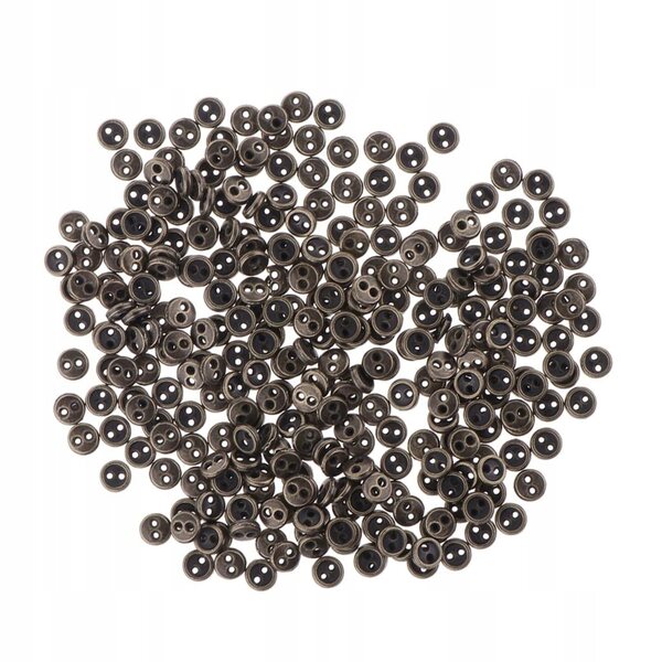 300 Mini-Metallknöpfe, 5 mm, für Puppenkleidung und Nähprojekte