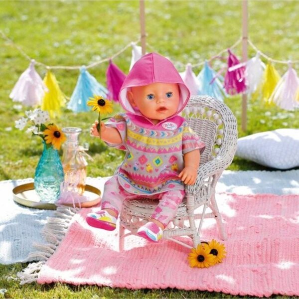 Baby Born Deluxe Set Poncho e Abbigliamento per Bambole con Motivi Aztechi