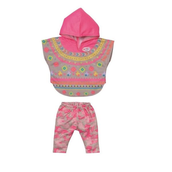 Baby Born Deluxe Set Poncho e Abbigliamento per Bambole con Motivi Aztechi