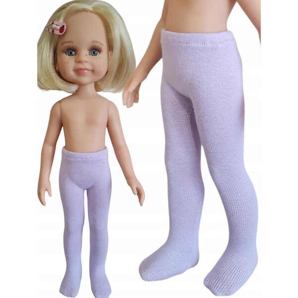 Rajstopy per bambole Paola Reina colore lilla elasticizzate con fascia in vita