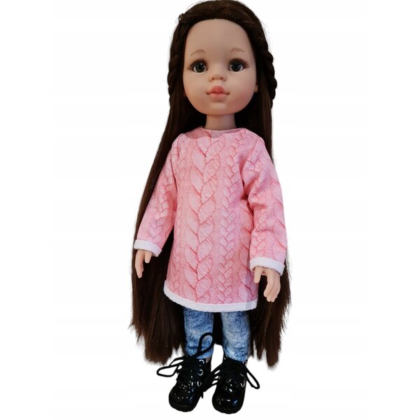 Tuniko - Abito per bambola Paola Reina 32 cm in tessuto con chiusura a strappo
