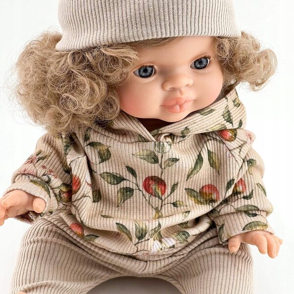 Cappellino per bambola Miniland e Paola Reina 38 cm beige sportivo
