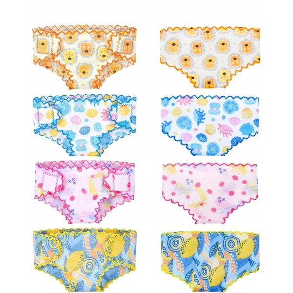 Set 4 Pezze Bavaglino e Pannolino per Bambole - Accessori Giochi Bambina