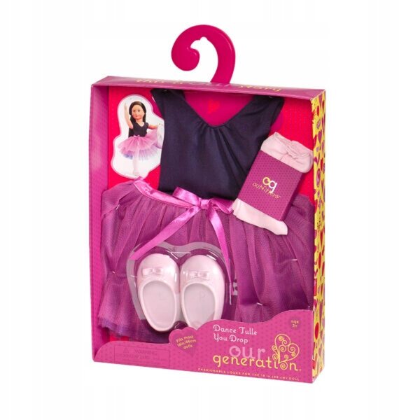 Ballerina-Kleid für 46 cm große Our Generation-Puppe mit Tüll-Tutu