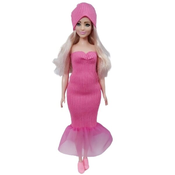 Vestito per bambola corpulenta Fashionitas - Abito elasticizzato per bambole 30 cm
