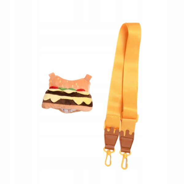 Plüschkleidung für Puppen mit Hamburger-Tasche, einzigartiger Stil und Komfort