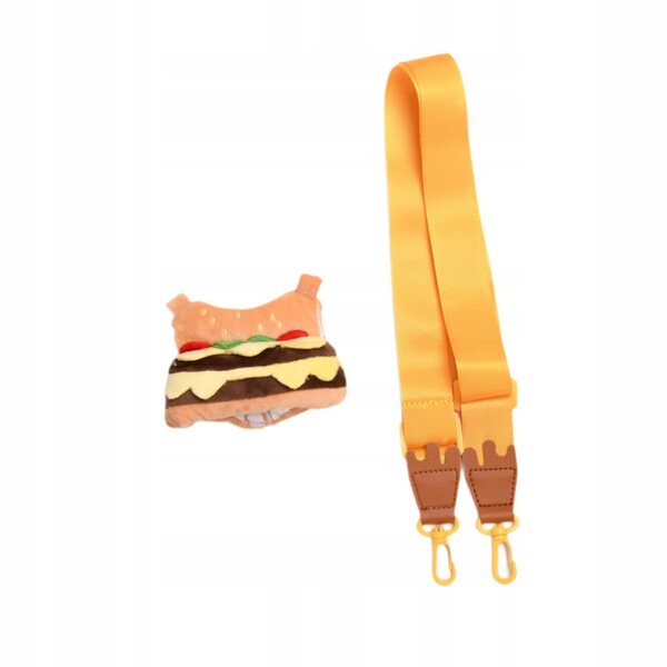 Plüschkleidung für Puppen mit Hamburger-Tasche, einzigartiger Stil und Komfort