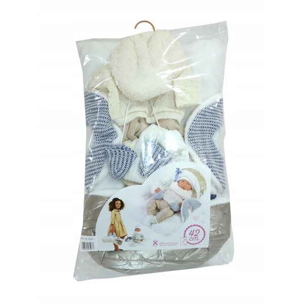 Llorens Kleidung M740-03 für Neugeborene Puppen 40–42 cm, Set mit 6 Stück
