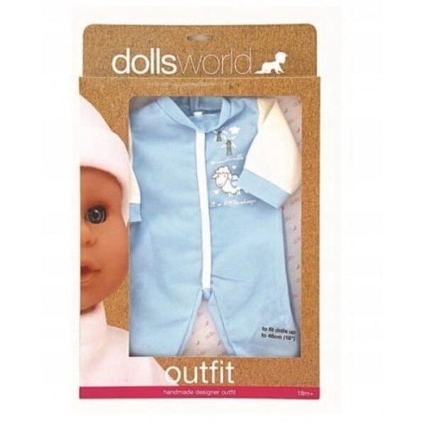Kleidung für Dolls World Delux-Puppen bis 46 cm aus hochwertigem Stoff