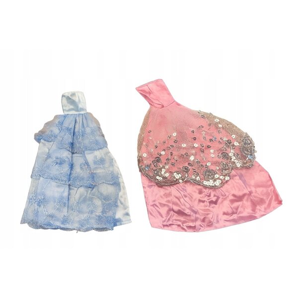 Set 56 capi di abbigliamento per bambole con vestiti, scarpe e accessori colorati