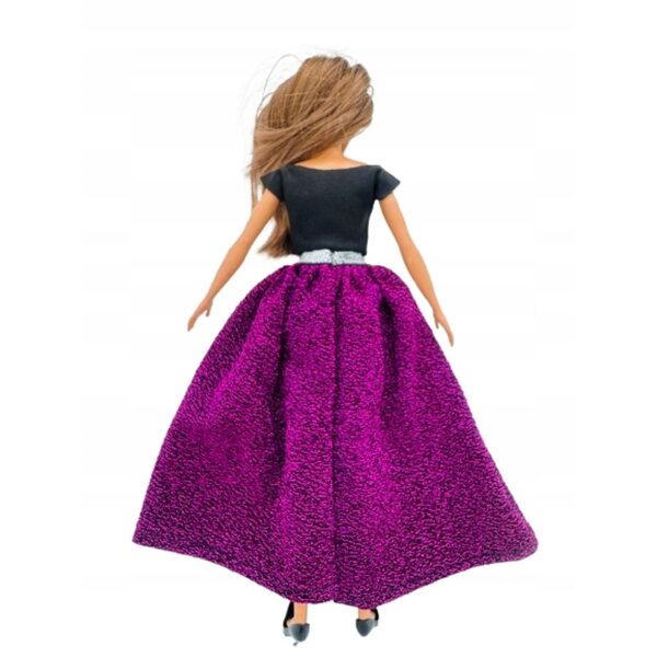 Lila Puppenkleidungsset, hergestellt in Polen – bunte Kleidung 30 cm