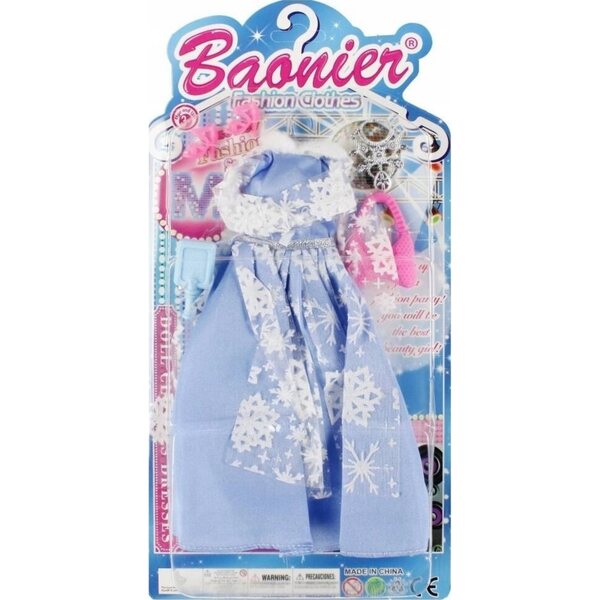 Set Abiti per Bambole con Vestito Elegante e Accessori per Bambine 3+