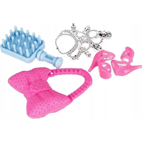 Set Abiti per Bambole con Vestito Elegante e Accessori per Bambine 3+