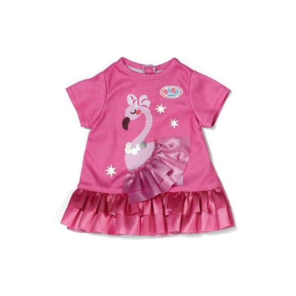 BABY born Vestito Flamingo per Bambole 43 cm - Abito Colorato con Pellicano