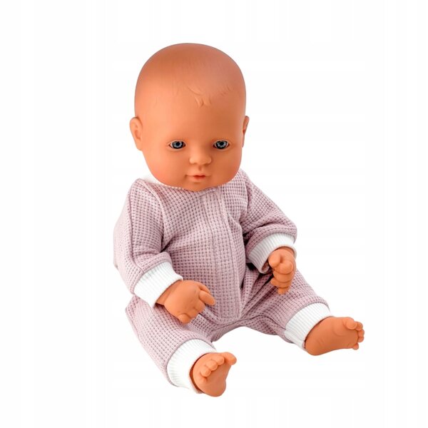 Hellrosa Strampler ohne Füße für Minikane 28 cm und Miniland 32 cm Puppen