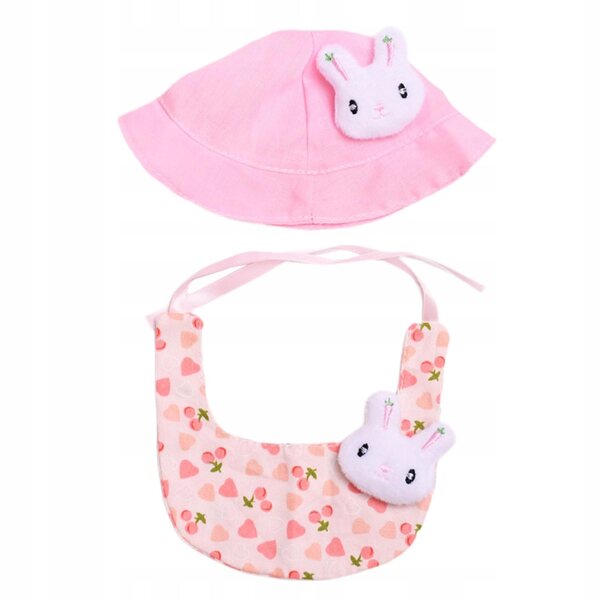 Stoffen slabbetje voor poppen van 15-20 cm, zacht en kleurrijk voor spelen en decoratie
