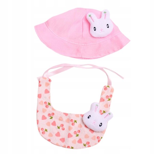 Stoffen slabbetje voor poppen van 15-20 cm, zacht en kleurrijk voor spelen en decoratie