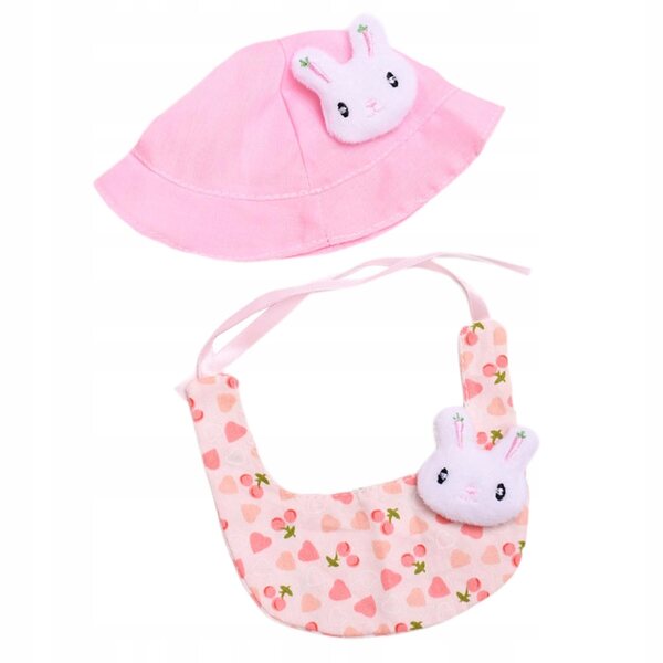 Stoffen slabbetje voor poppen van 15-20 cm, zacht en kleurrijk voor spelen en decoratie
