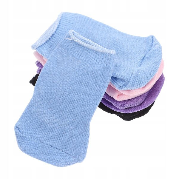 4 Paar bunte Mini-Socken für Puppen – kreative Accessoires