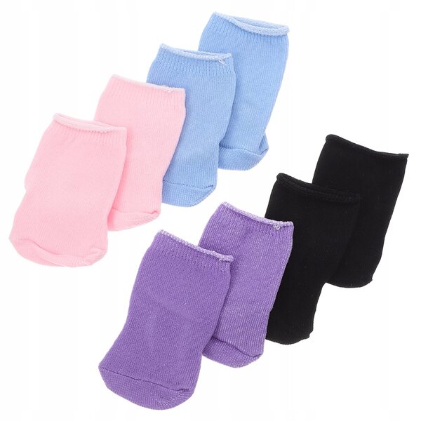 4 Paar bunte Mini-Socken für Puppen – kreative Accessoires