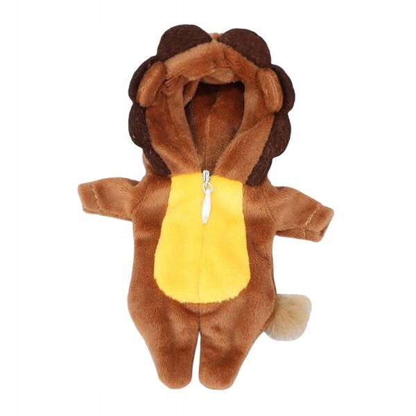 Plüschkleidung für 1/12 Puppen Löwe Tierkleid 16cm