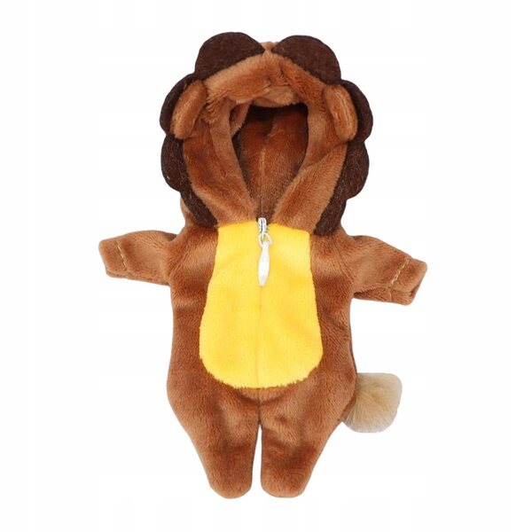 Plüschkleidung für 1/12 Puppen Löwe Tierkleid 16cm