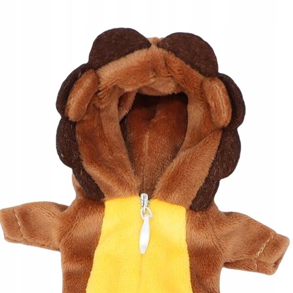 Plüschkleidung für 1/12 Puppen Löwe Tierkleid 16cm