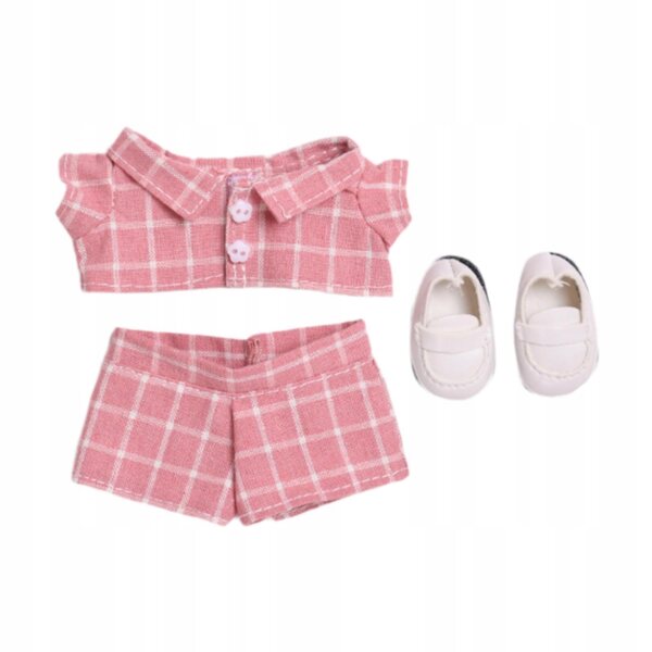 Lernkleidungsset für 15–17 cm große Puppen: T-Shirt, Hose und Schuhe