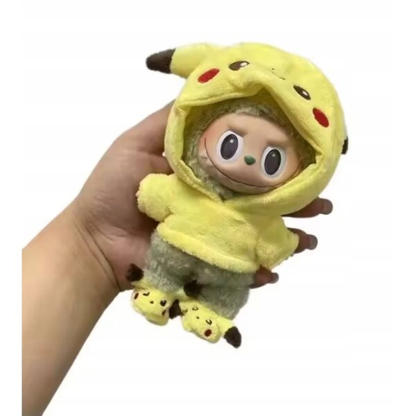 Ubranko Pokemon Pikachu dla maskotki Labubu zestaw bluza + buciki