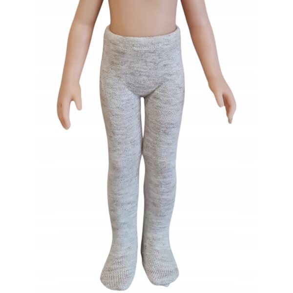 Calze per bambola Paola Reina 32cm beige con filato dorato elastiche e raffinate