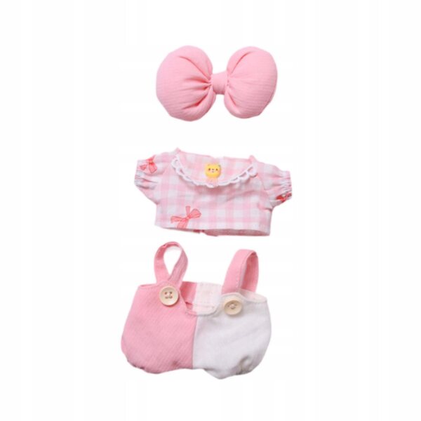 Rosa Mädchen Geschenk Puppenkleidung Plüschhosen Set