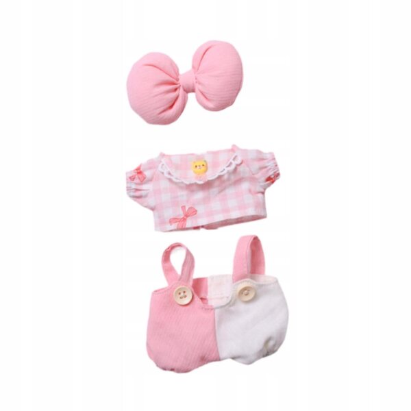 Rosa Mädchen Geschenk Puppenkleidung Plüschhosen Set