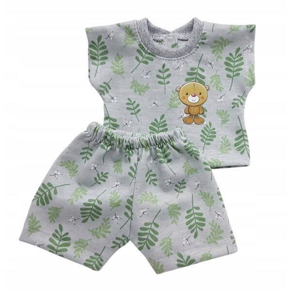 Completo estivo grigio per bambola Bobas 30 cm - abbigliamento 100% made in Poland