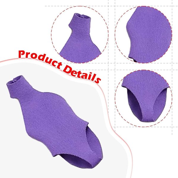 Costume da bagno viola chiaro per action figure 1/12 femminili 6 pollici, tessuto resistente