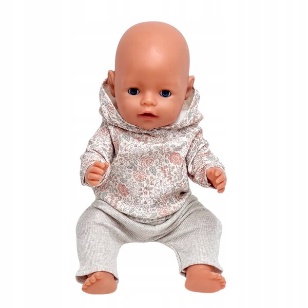 Beige Leggings für Baby Born Puppen 42-43 cm - Puppenkleidung