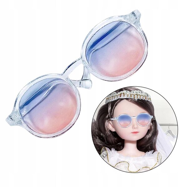 12-Zoll-Puppensonnenbrille in Rosa und Blau, 9 x 4,8 x 2,7 cm