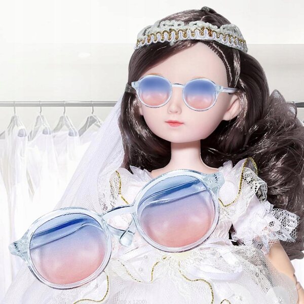 12-Zoll-Puppensonnenbrille in Rosa und Blau, 9 x 4,8 x 2,7 cm
