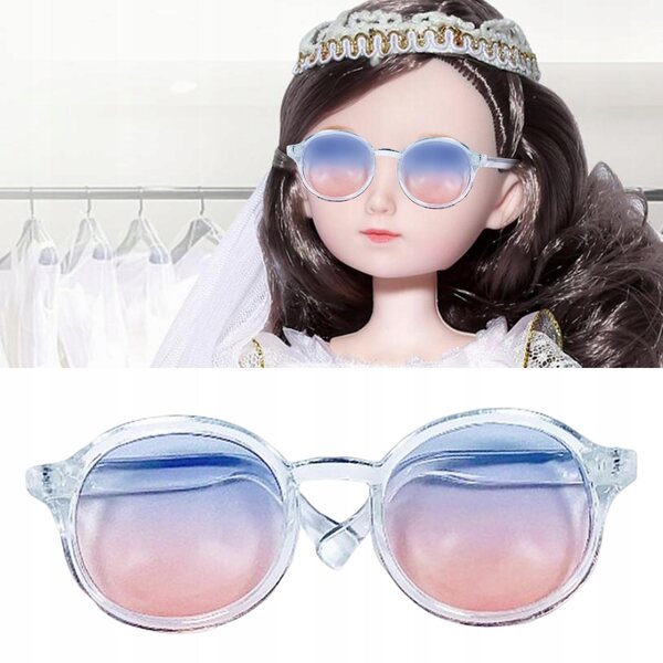12-Zoll-Puppensonnenbrille in Rosa und Blau, 9 x 4,8 x 2,7 cm